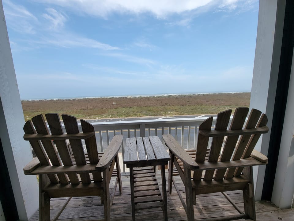 View from master bedroom's balcony.