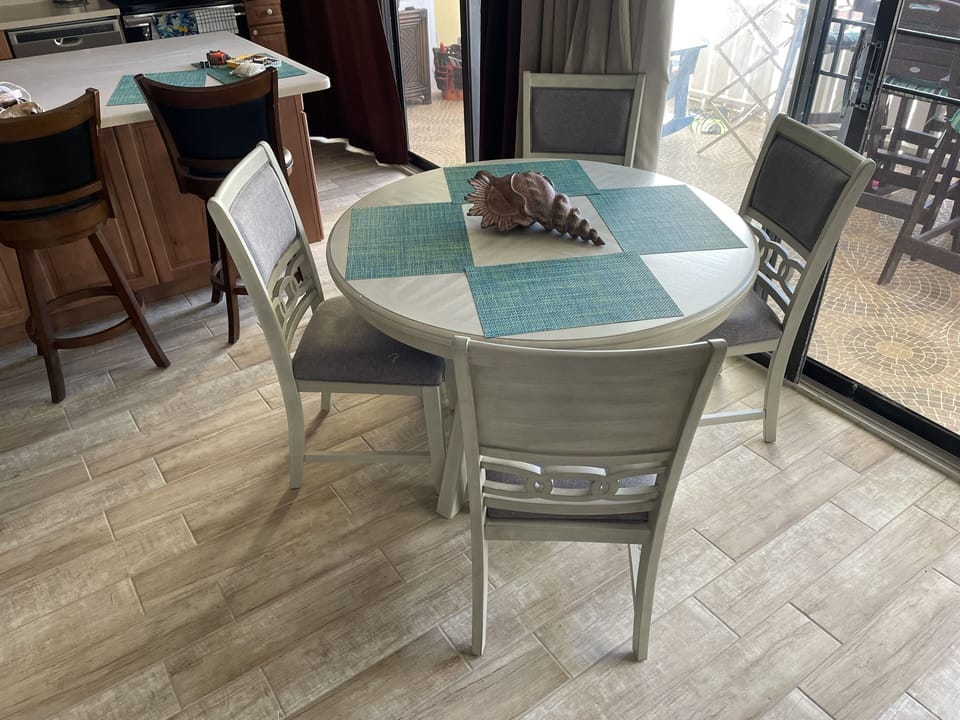 Dinner, games, or work space!