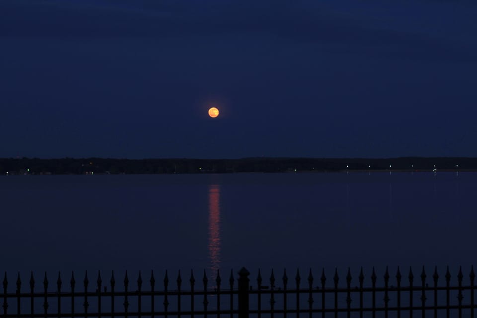 Full moon each month...romantic!