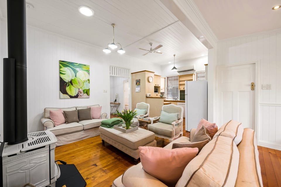 Family House, 3 Bedrooms, Garden View | Living area | Flat-screen TV, fireplace