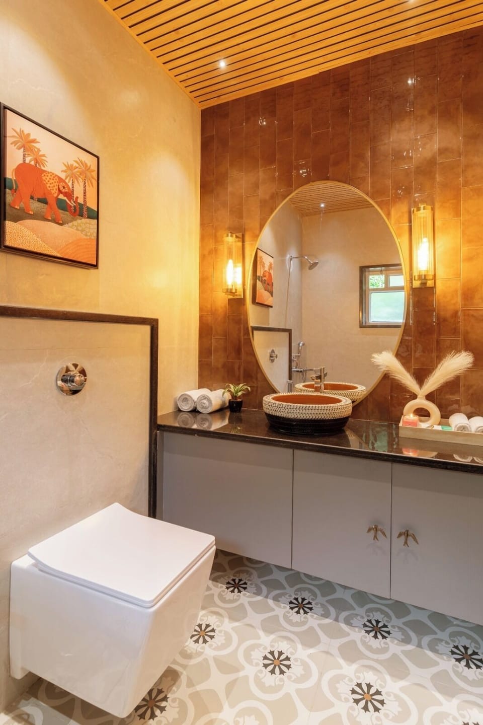 Family Villa, Multiple Beds, Non Smoking, Garden View | Bathroom | Shower, towels