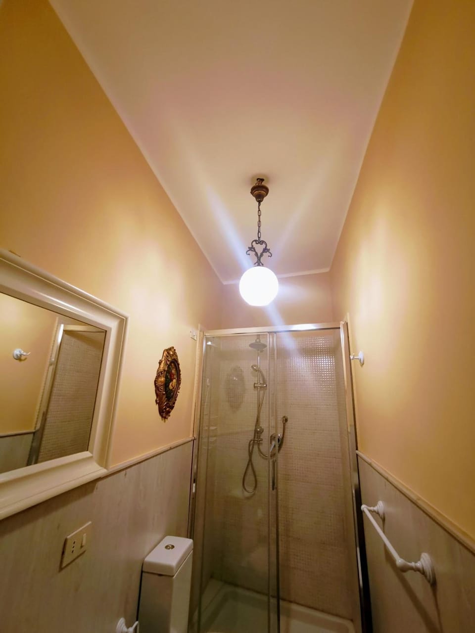 Shower, bidet, towels