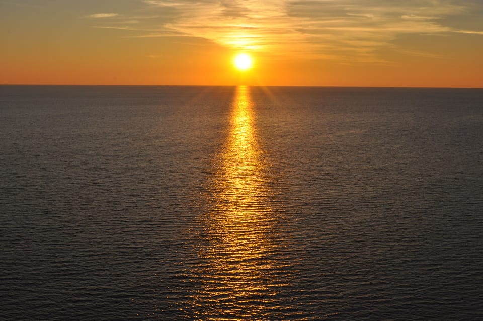 Mesmerizing view of the sunset from Balcony