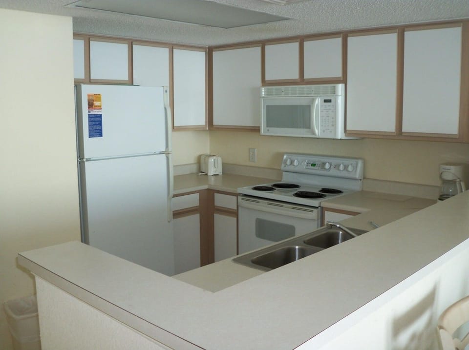 Spacious kitchen.