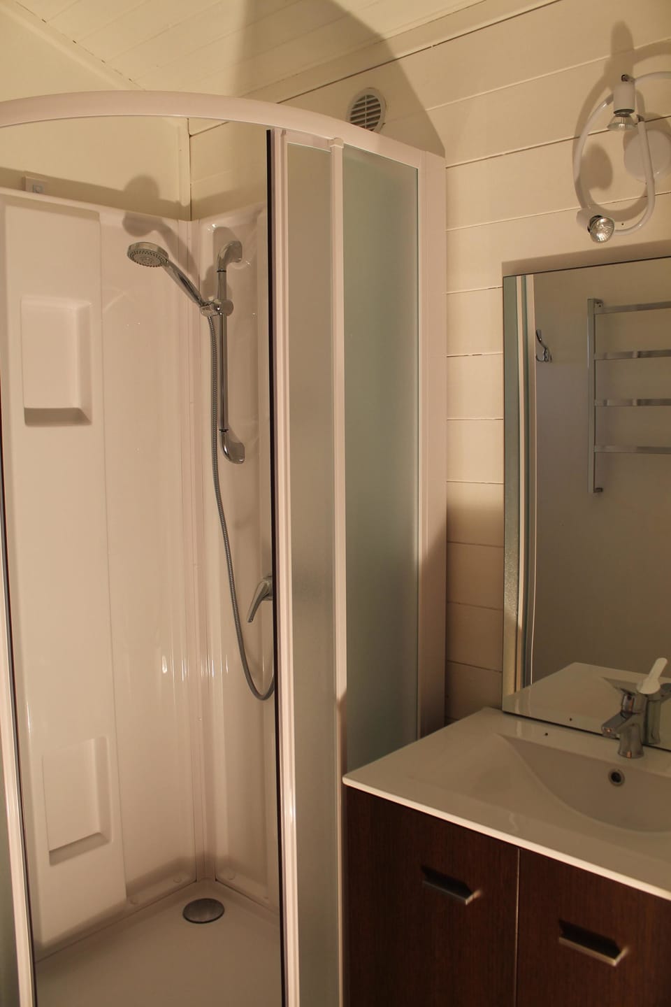 Shower, hair dryer