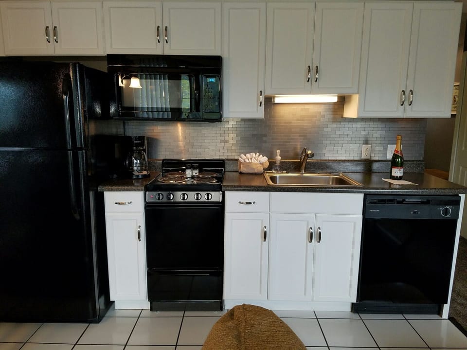 All new kitchen, fully equipped for cooking in.