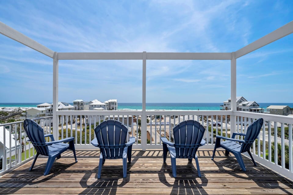 4th level rooftop viewing deck - outstanding Inlet Beach Gulf View