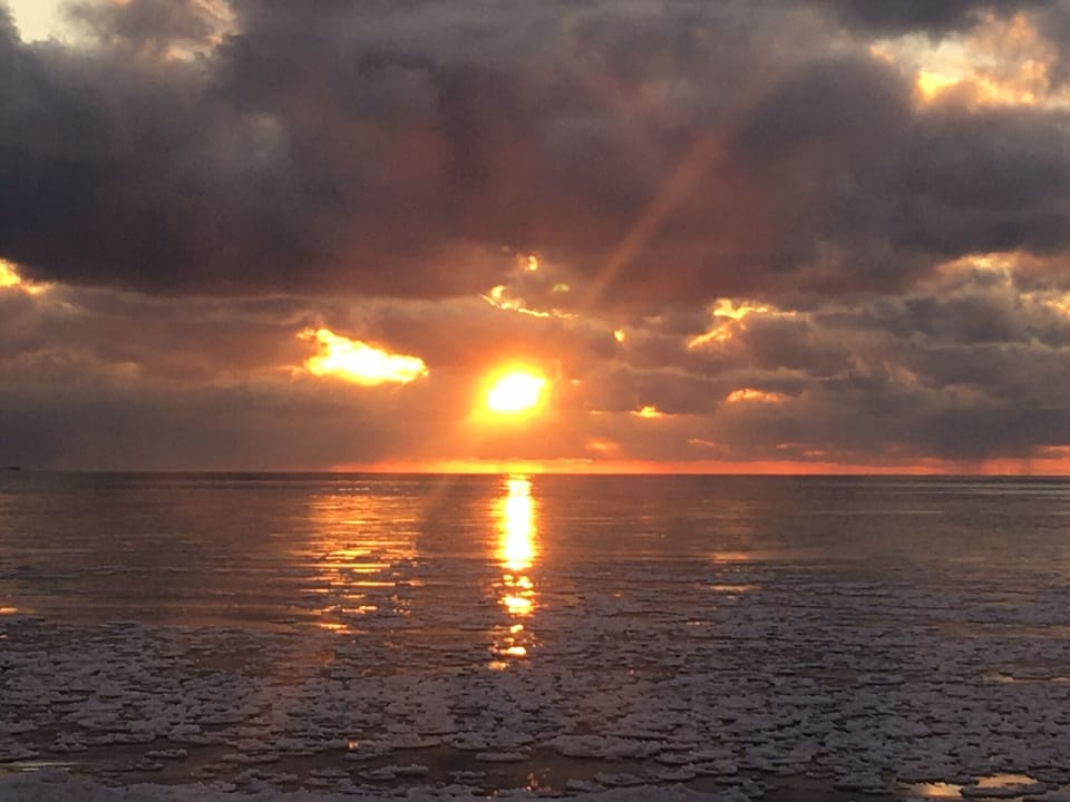 February sunset