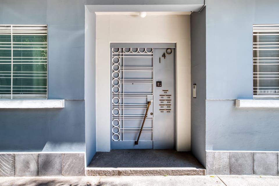 Entrance to the building
