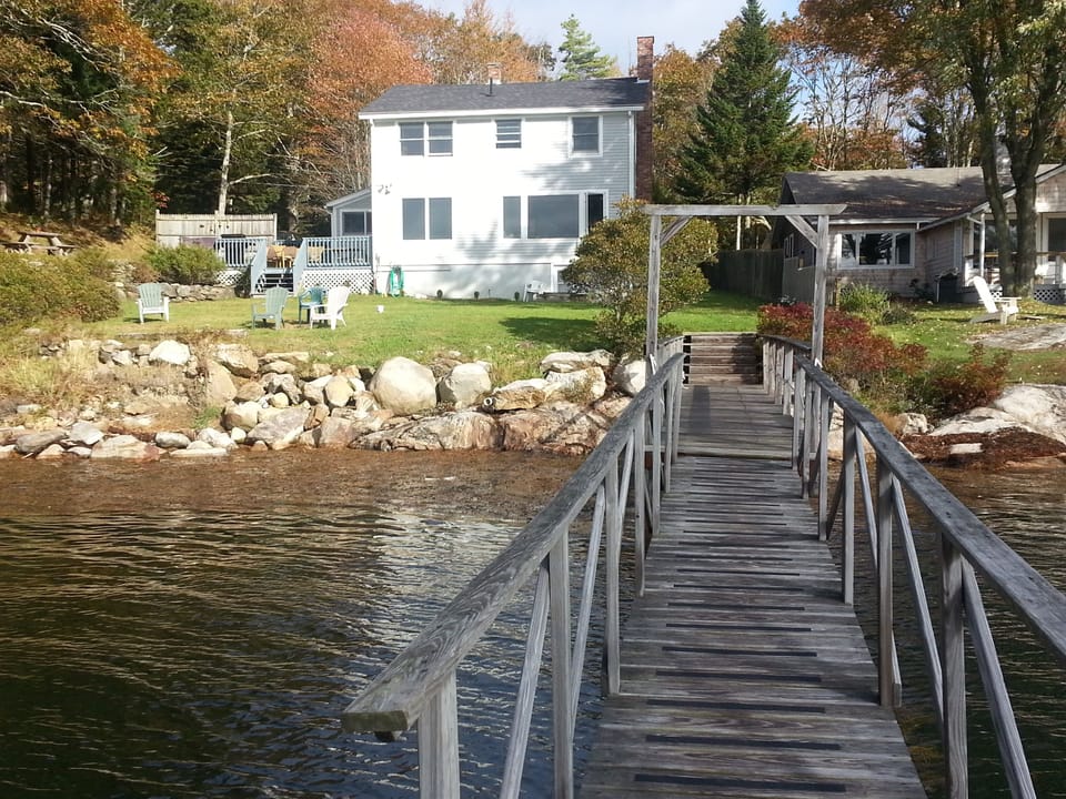 View of home from our private ramp/float.