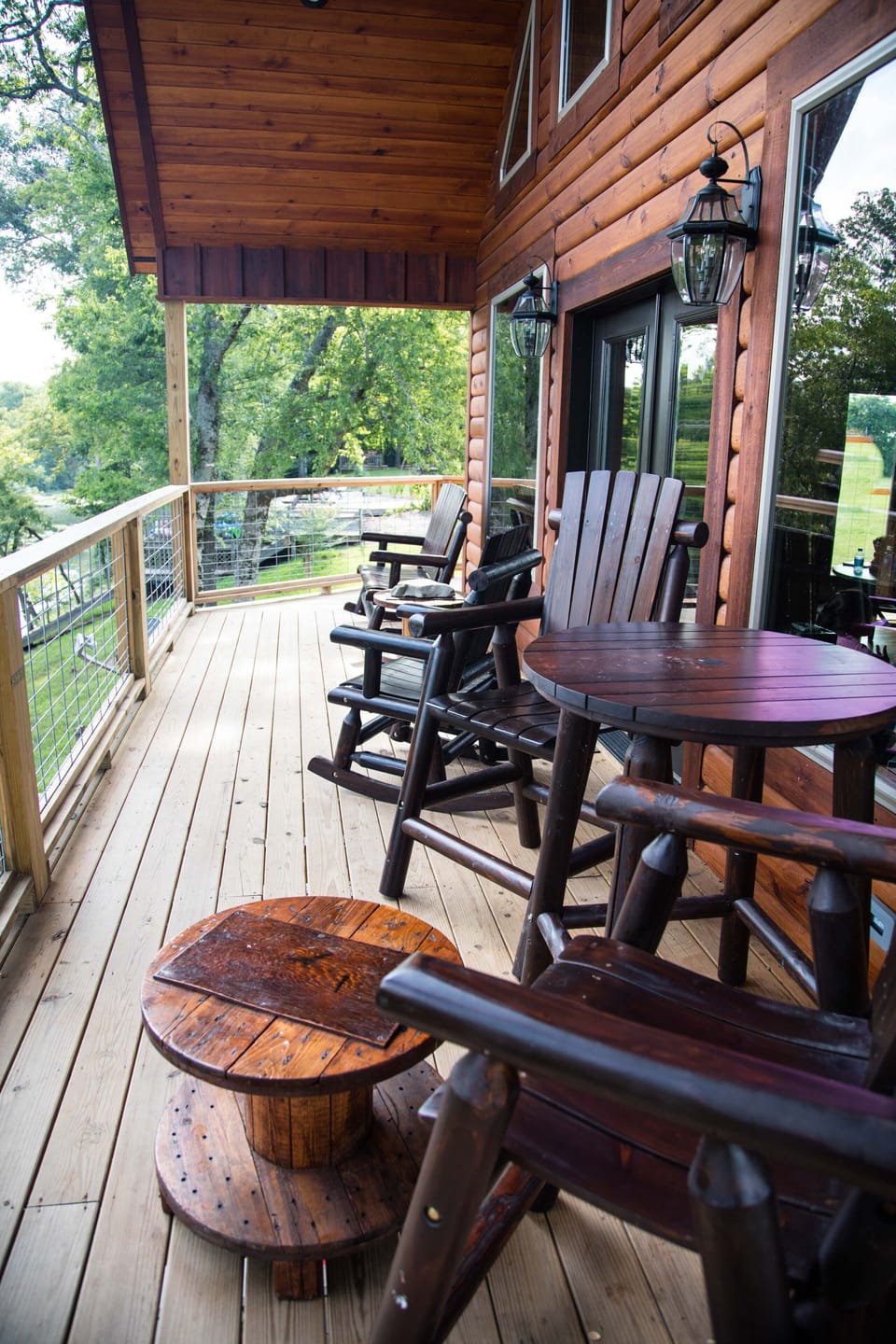 Front deck area facing Caddo River