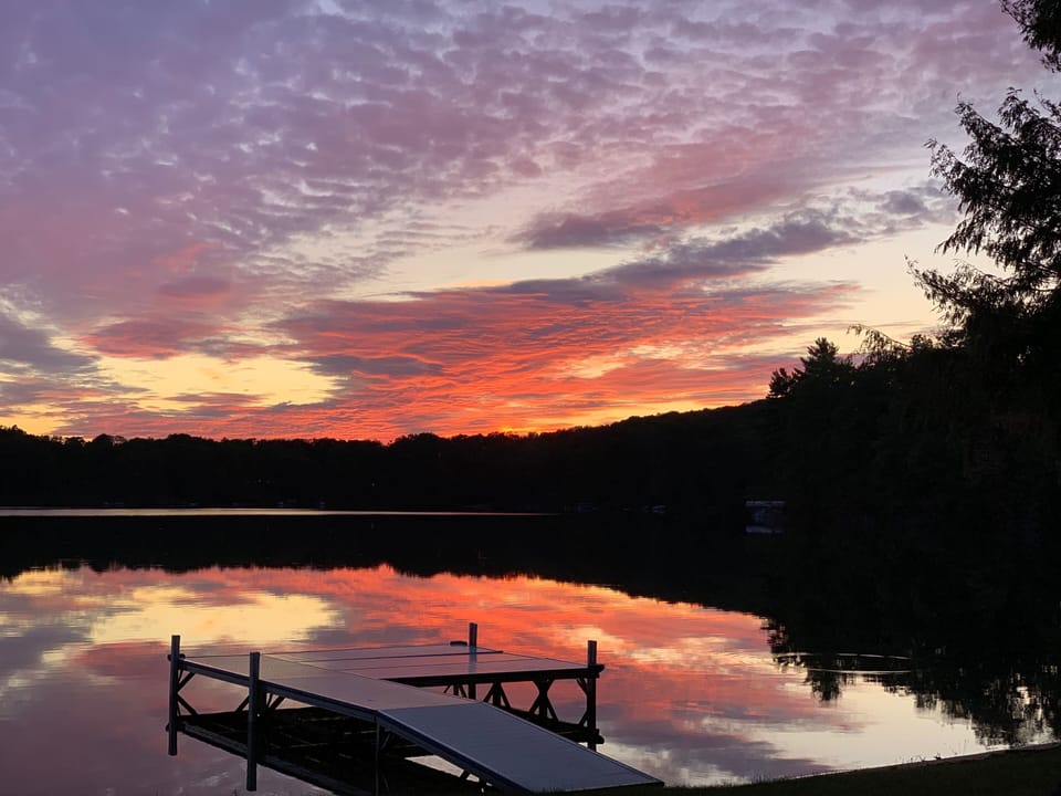 Colorful sunset - one of our favorite pictures!!!