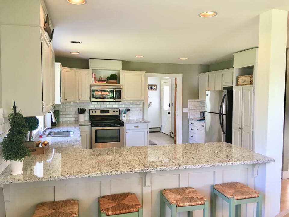 Kitchen recently renovated.
