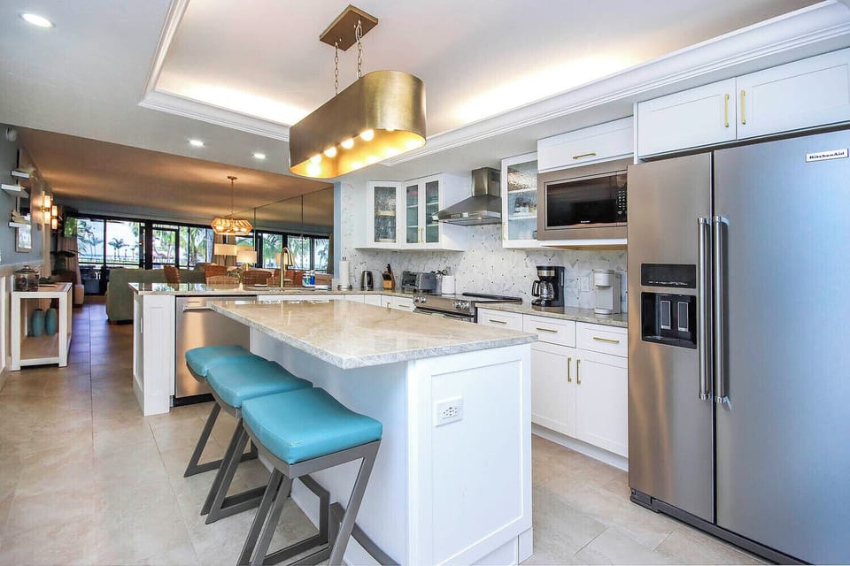 Another view of our excellent working kitchen, designed by cooks.