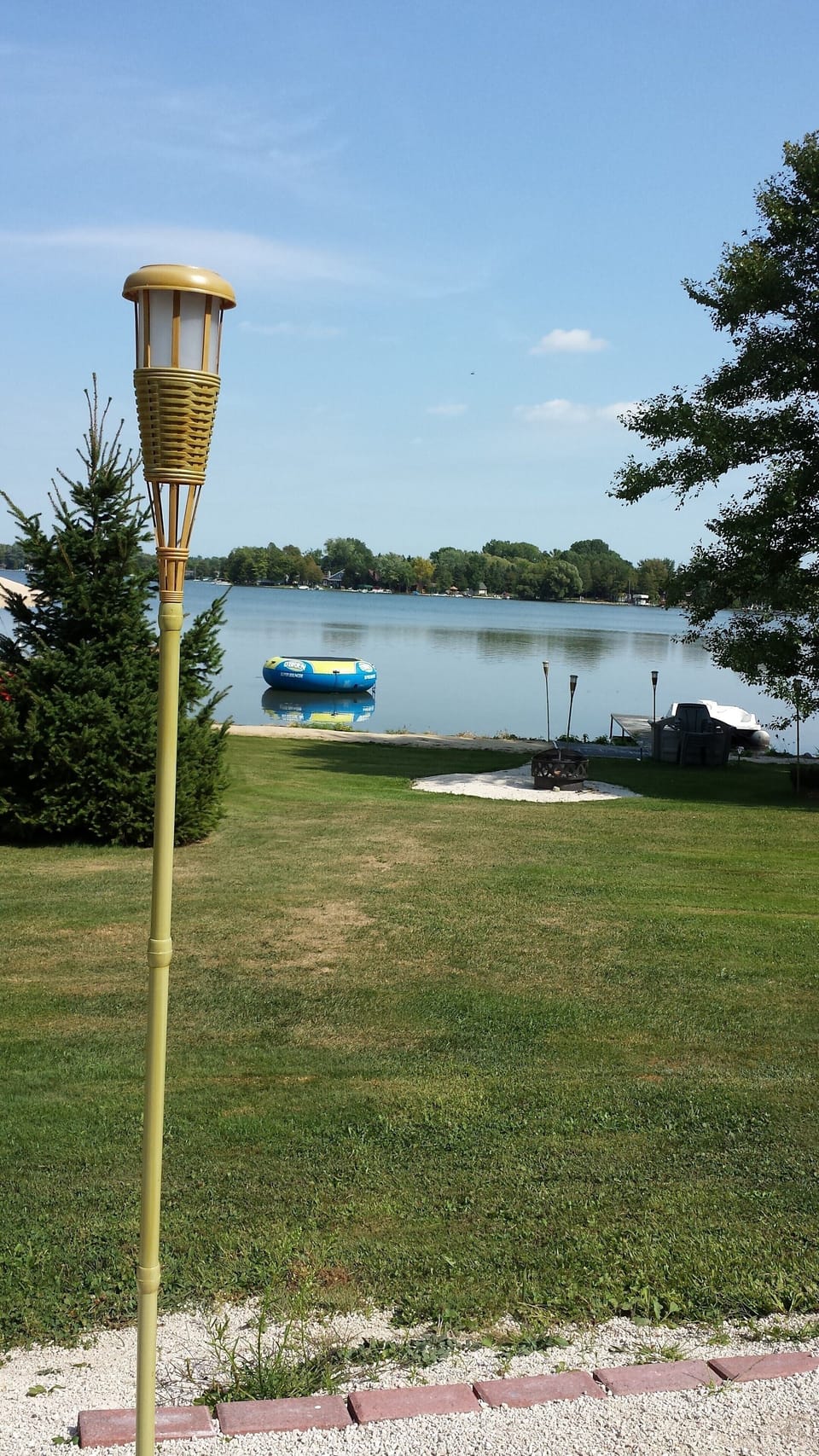View of Lake and Raft