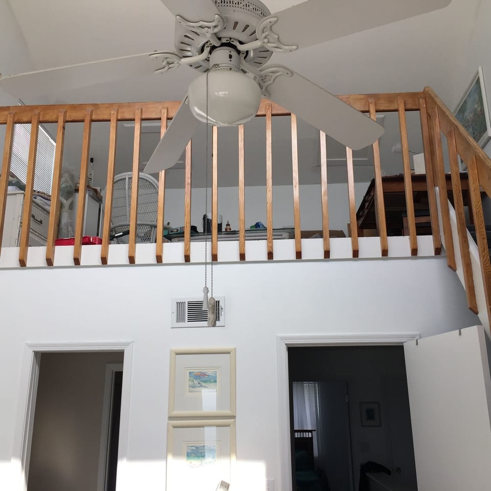 Loft up above with Full size Futon & a twin bed