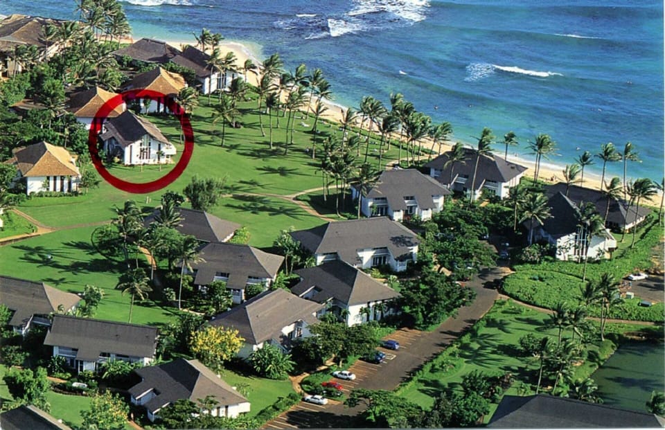 Condo #22 is directly on The Great Lawn with an unobstructed view of Poipu Beach