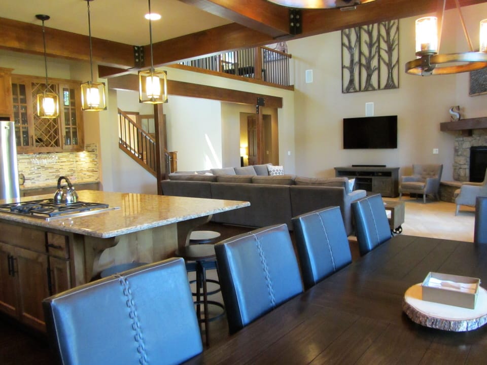 Dining area (seats 10) toward living room