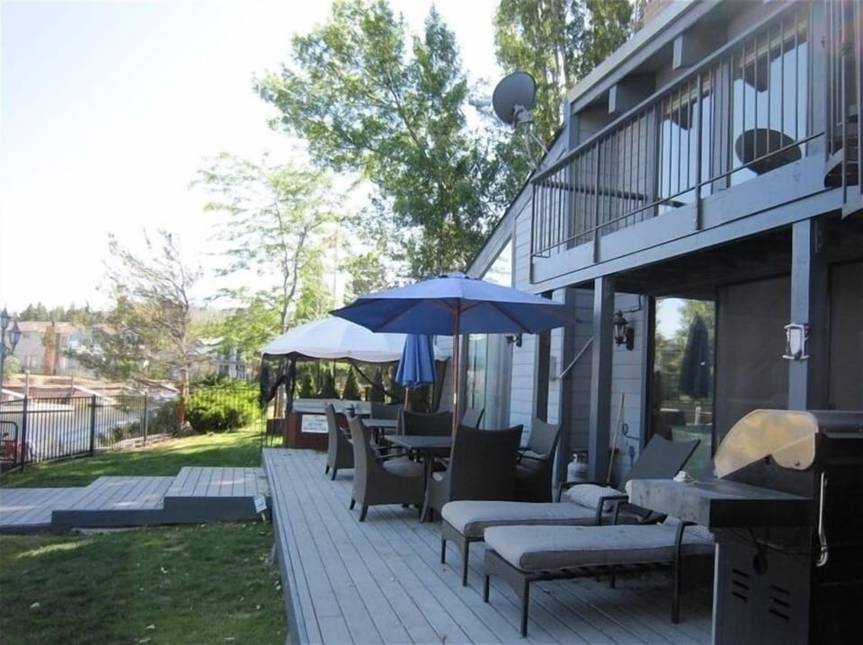 Deck with lounge furniture