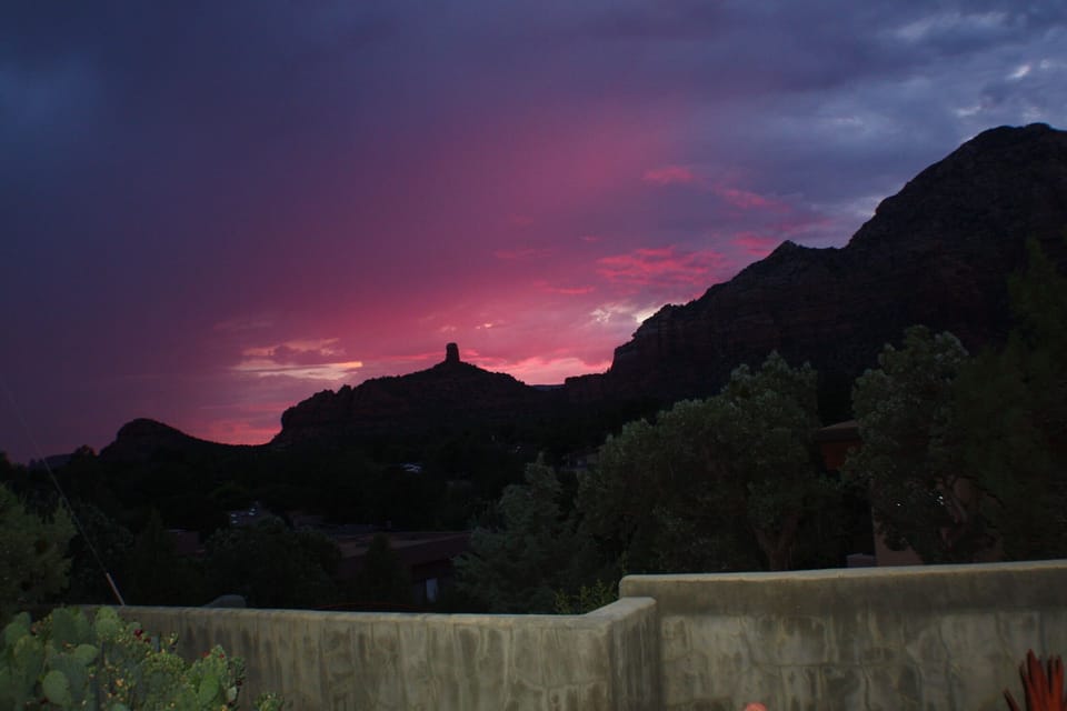 Sunsets from the rear patio