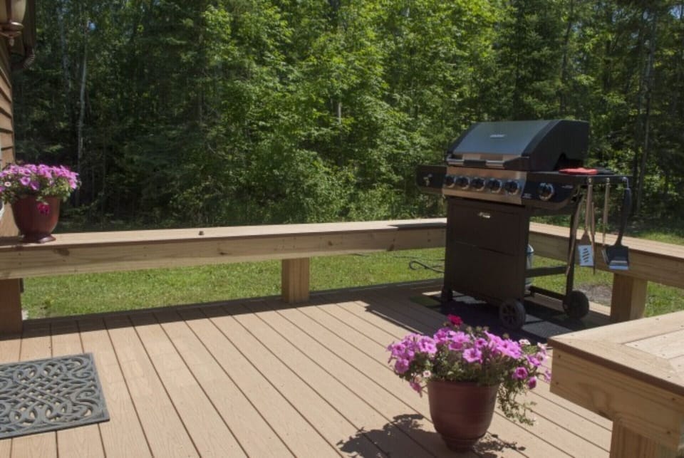 Back deck.