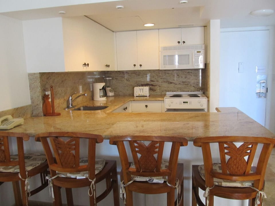 Kitchen with all appliances.