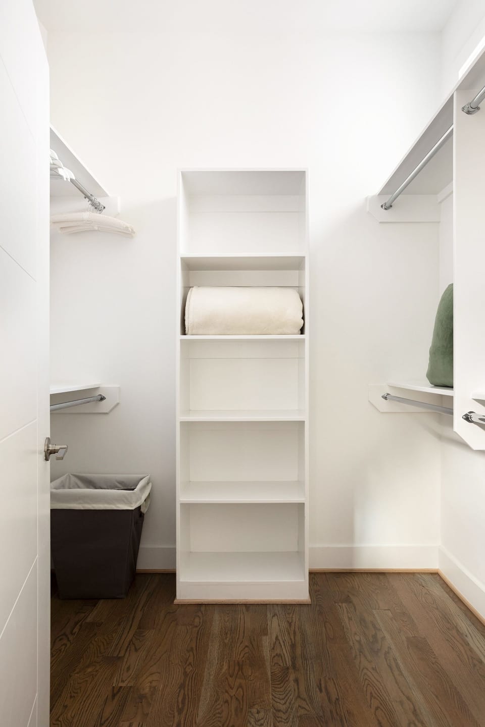 spacious walk-in closet