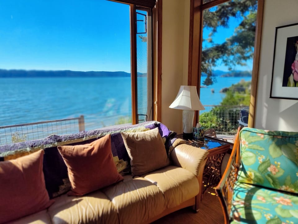 Westerly view. New living furniture August 2025.