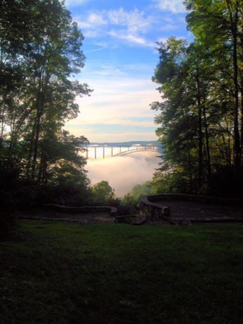 Neighborhood overlook - get a spectacular view of Bridge Day!