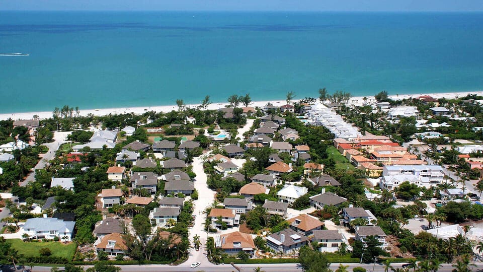 Aerial view of the complex