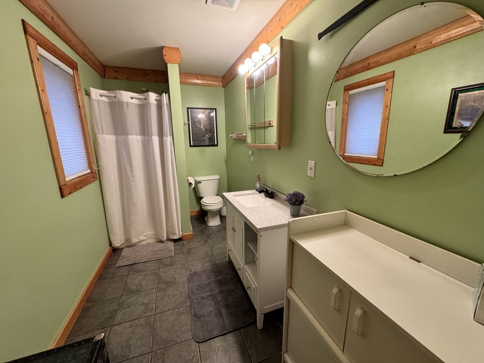 Master bedroom en suite bathroom.