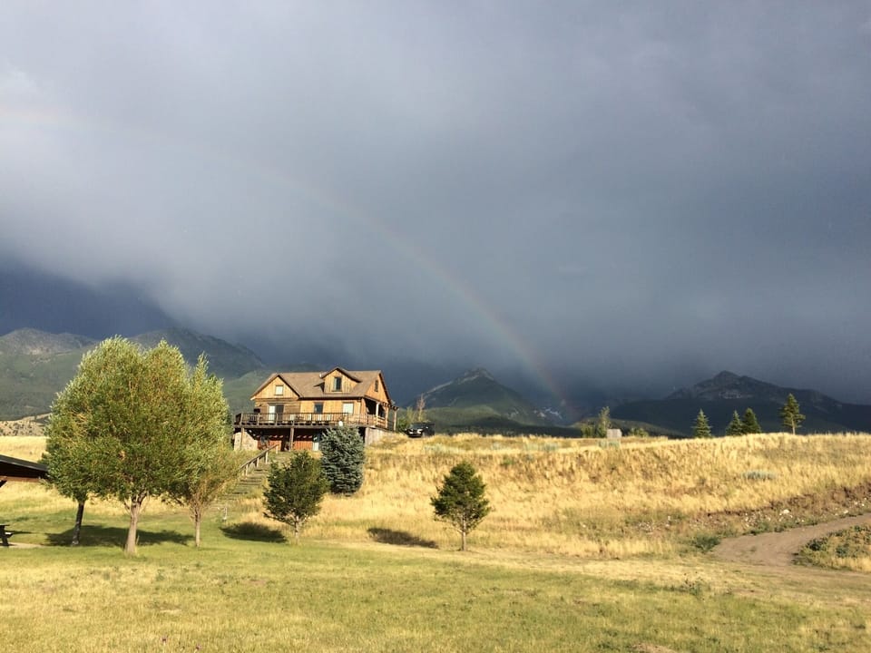 Rainbow Storm at Yellowstone House