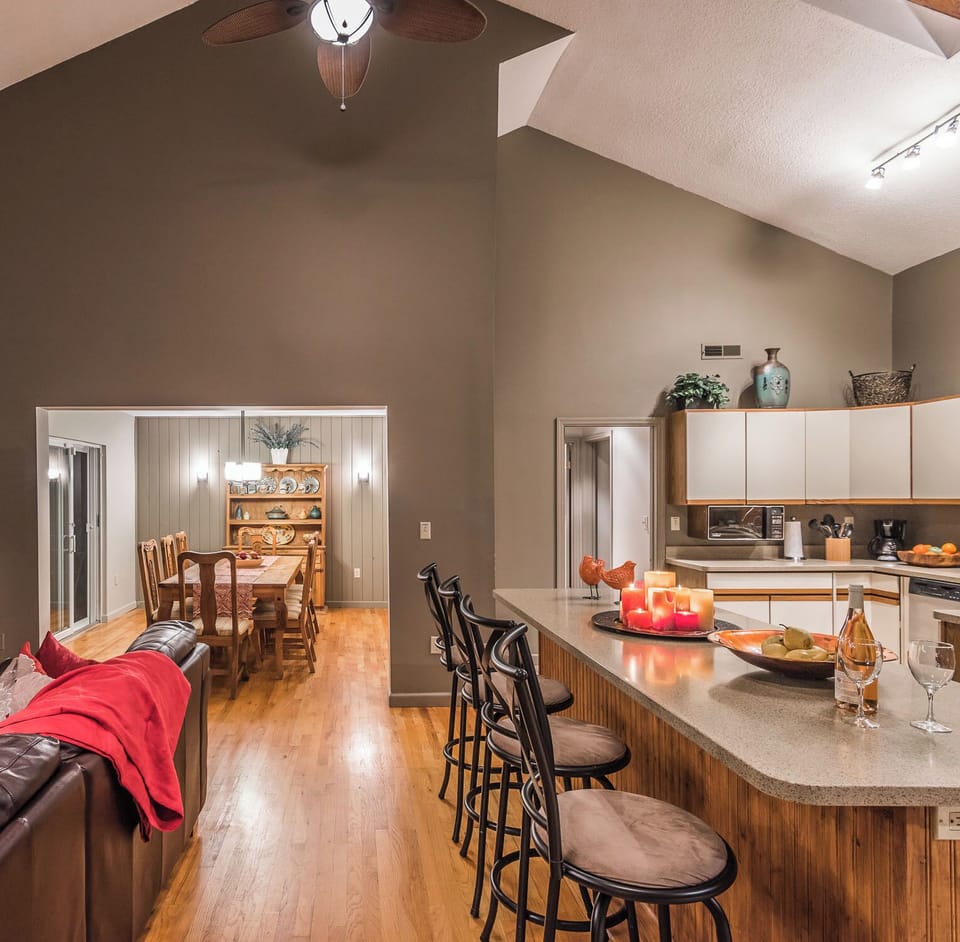 Kitchen with dining room