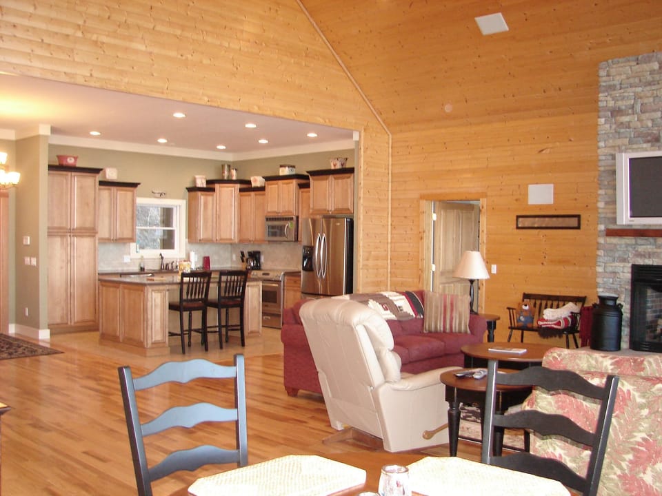 Living/dining room and kitchen - Open floor plan