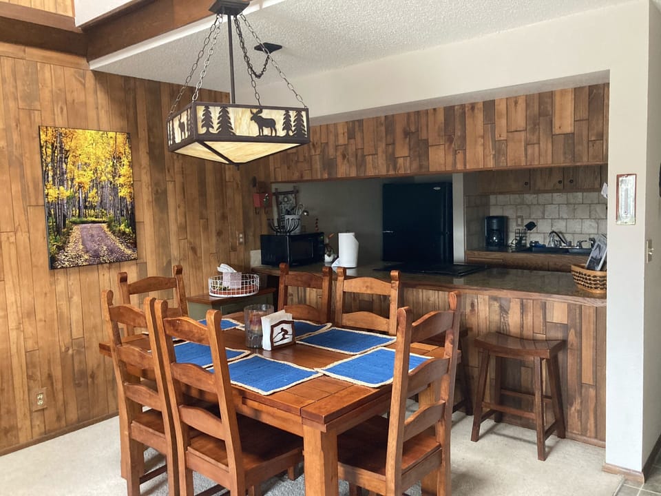 Dining and kitchen