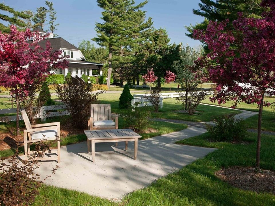 Seating area for Carriage House guests
