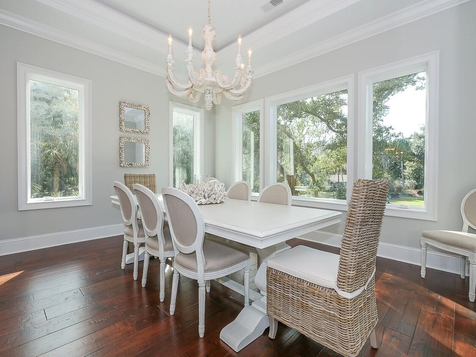 Enjoy Lagoon Views from Dining Room at 24 Rum Row