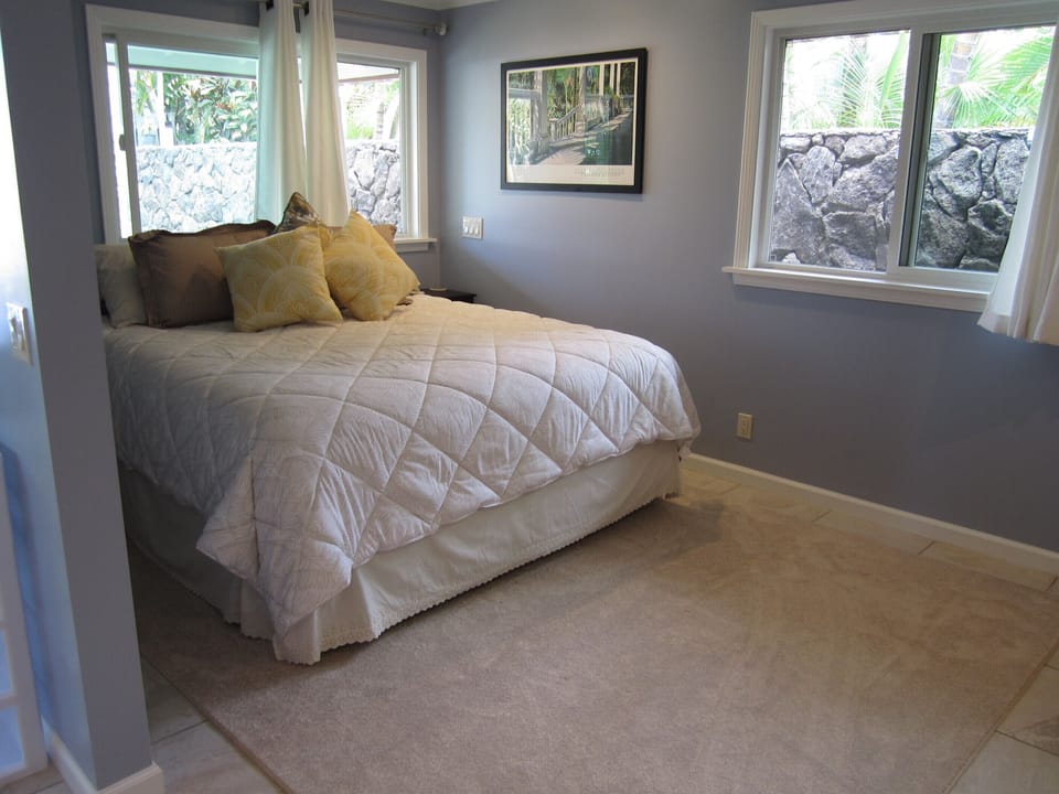 your king size bed and bedroom