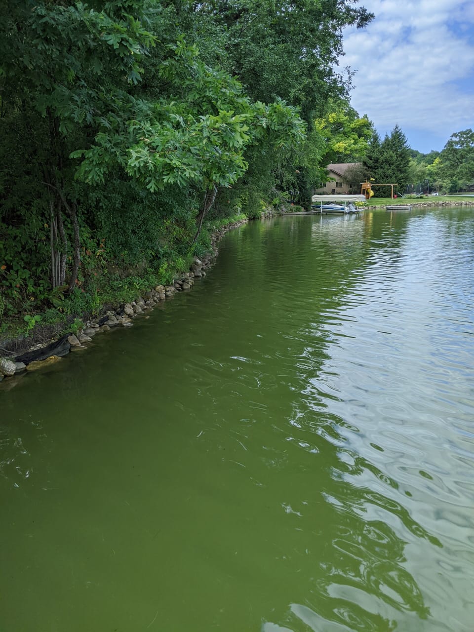 view of shoreline from end of pier