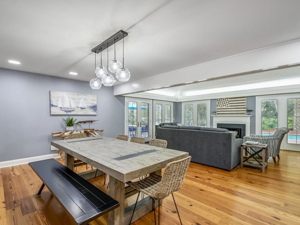 Beautiful Dining Area with Seating for 8 at 14 South Beach Lane