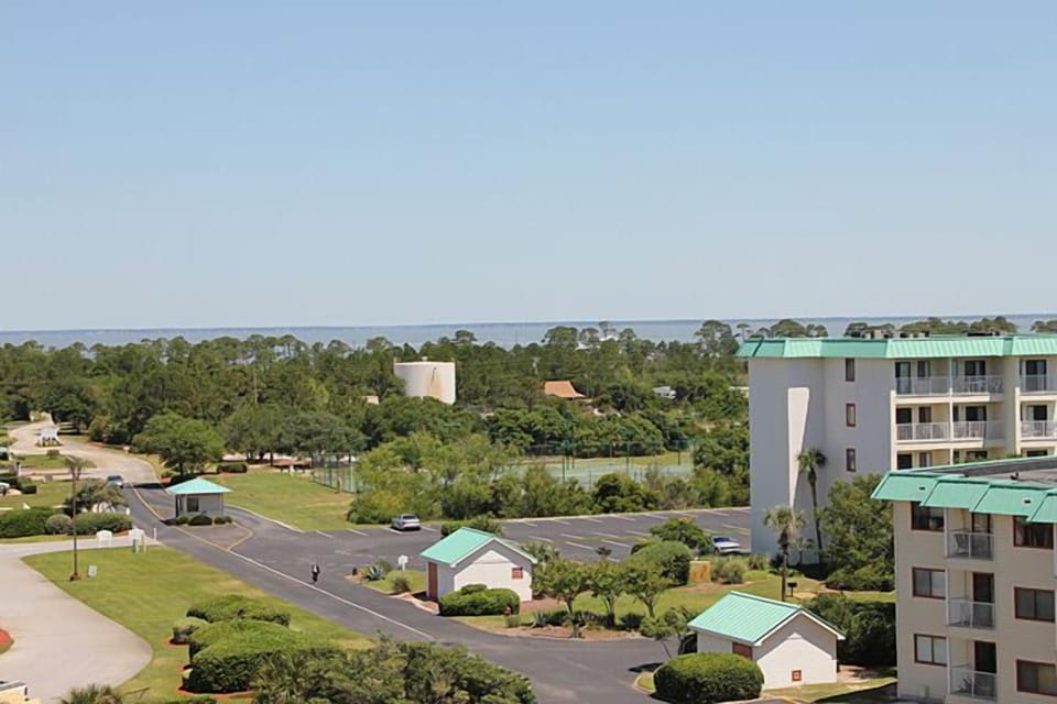 The Bay Can be Seen Looking North from the Balcony