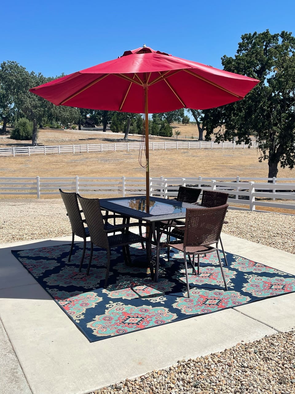 Dine al fresco overlooking the views! 