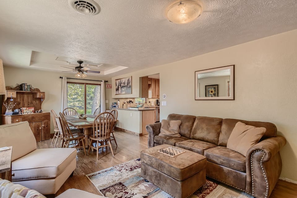 Enjoy the family room that is great for conversation after a great meal