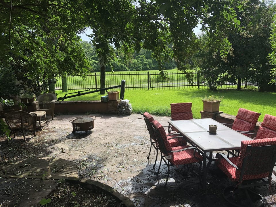 Backyard patio
