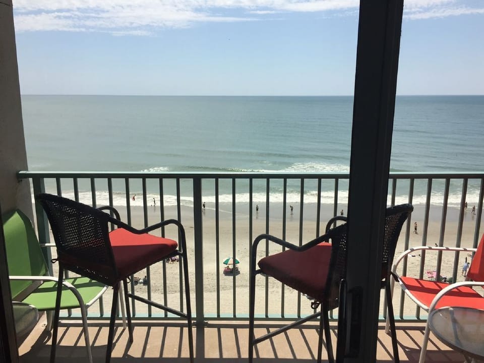 This is your view!  Enjoy the balcony!