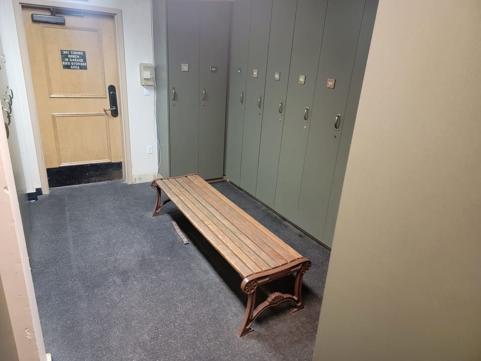 Your own ski locker for your stay. Walk right out to the slopes.