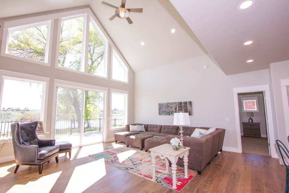 Main Floor Living Area and Deck