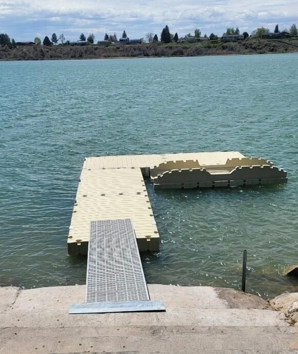 Newly expanded dock!