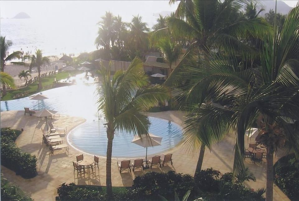 Infinity pool view from balcony C-301