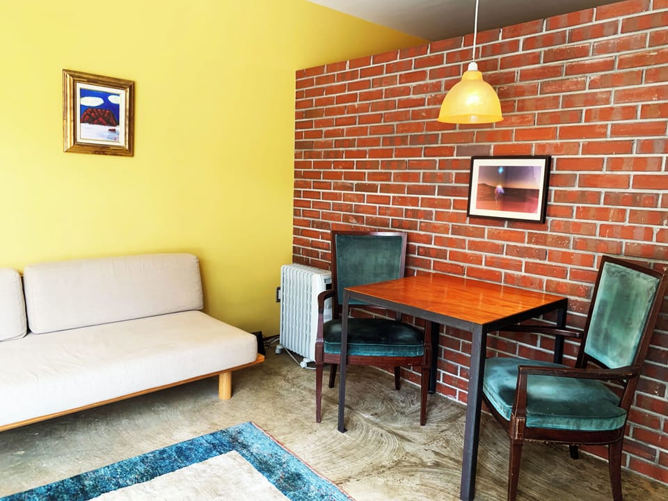 The living room area.